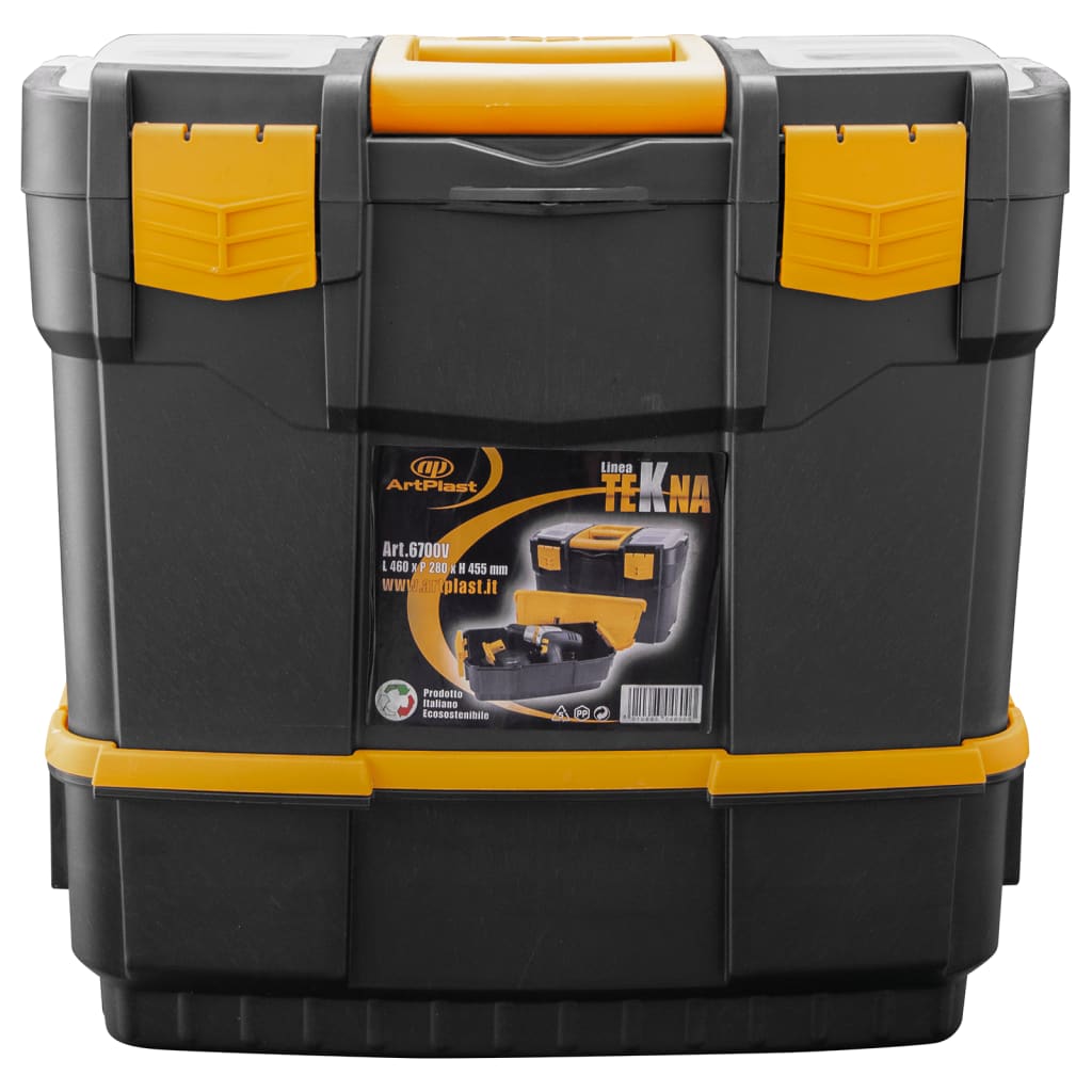 Vidaxl Toolbox 460x280x455 mm Polypropen