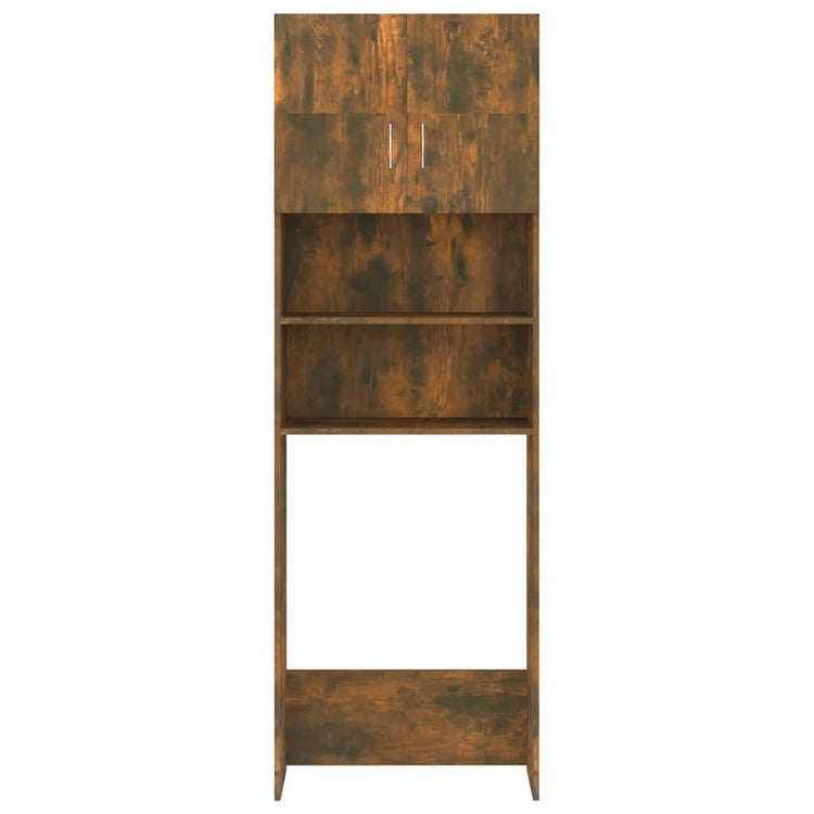 Vidaxl Waschmaschinenschrank 64x25.5x190 cm geräucherte Eiche gefärbt