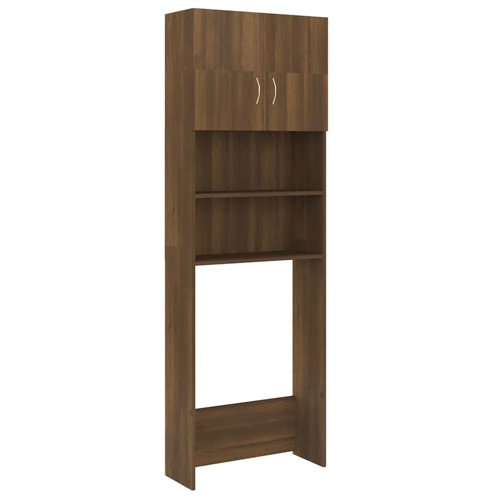 Vidaxl Waschmaschinenschrank 64x25.5x190 cm Braune Eiche Farbe