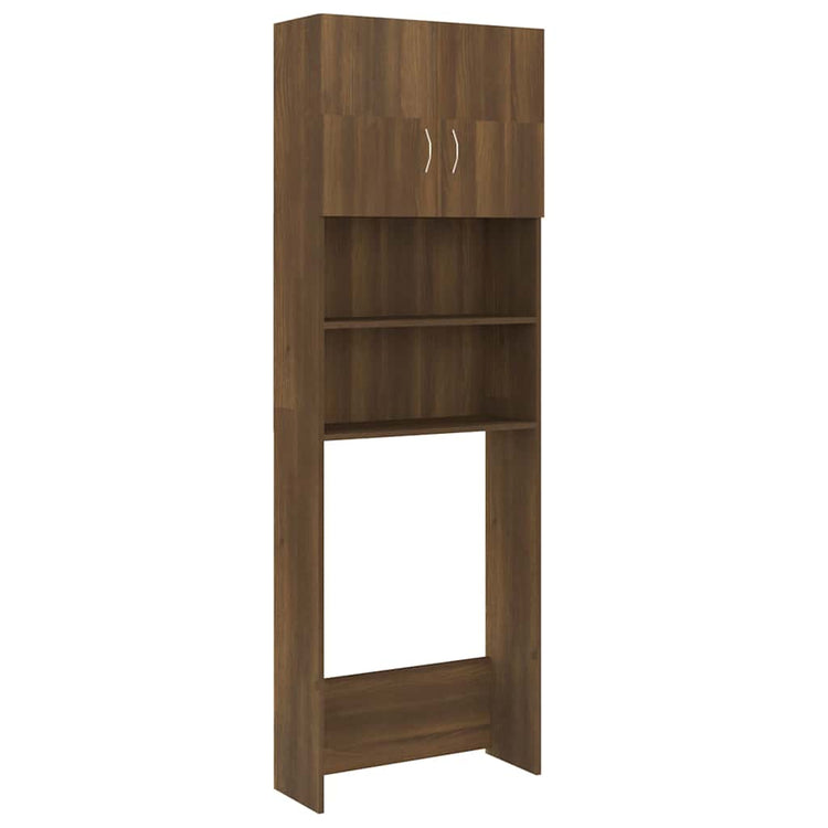 Vidaxl Waschmaschinenschrank 64x25.5x190 cm Braune Eiche Farbe