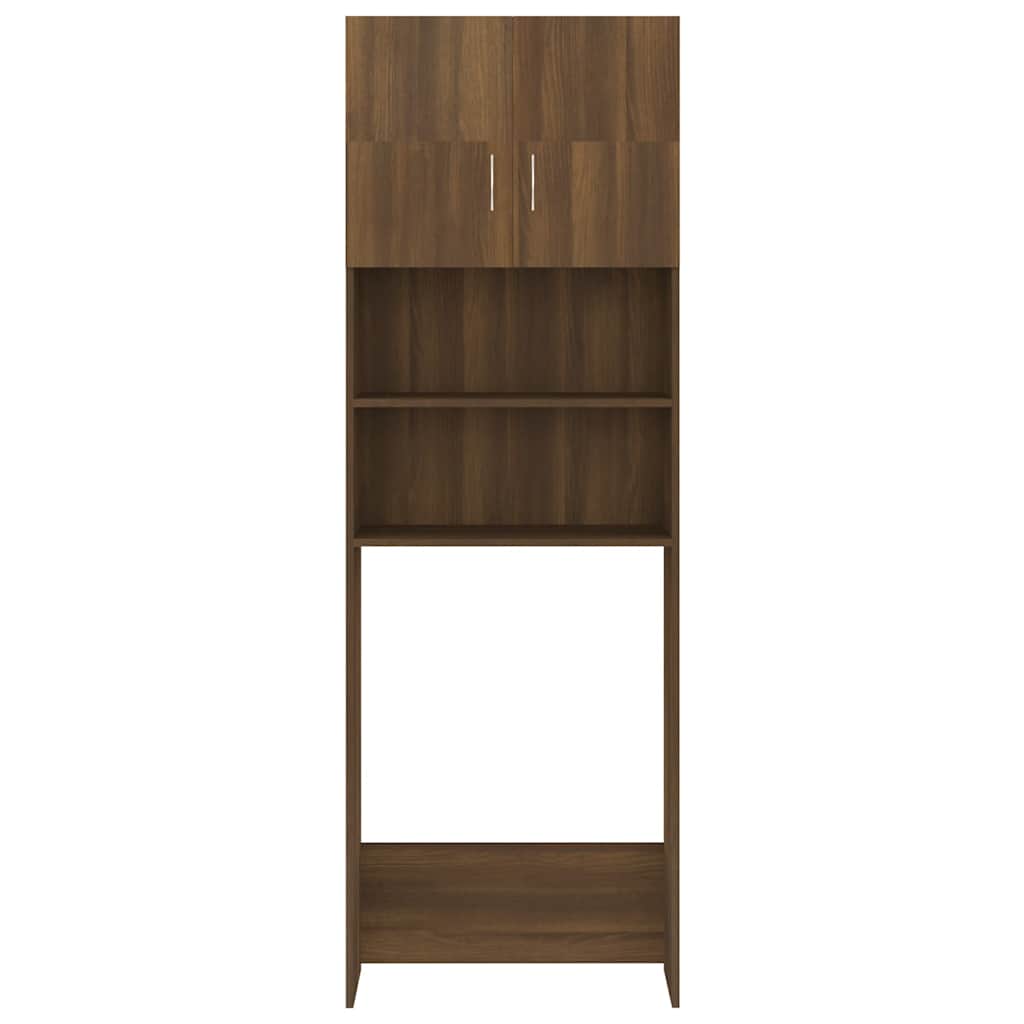 Vidaxl Waschmaschinenschrank 64x25.5x190 cm Braune Eiche Farbe