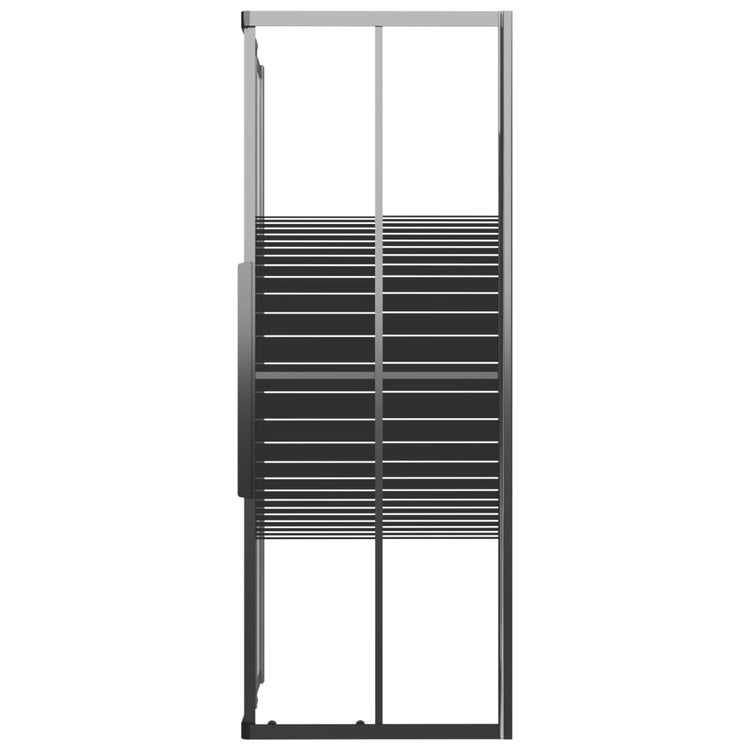 Vidaxl Duschkabine Streifen 90x70x180 cm ESG Schwarz