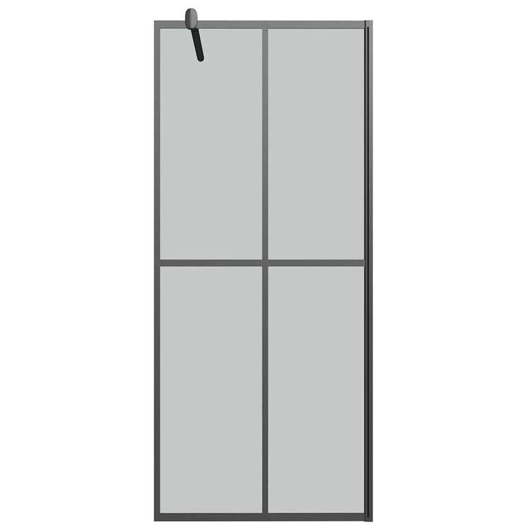 Vidaxx begehbare Duschwand 90x195 cm aus dunklem Hartglas