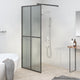 Vidaxx begehbare Duschwand 90x195 cm aus dunklem Hartglas