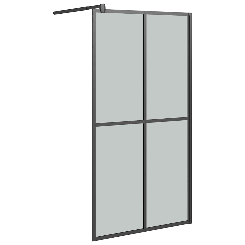Vidaxl Walk -In -Duschbildschirm 100x195 cm dunkler Temperament