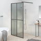 Vidaxl Walk -In -Duschbildschirm 100x195 cm dunkler Temperament