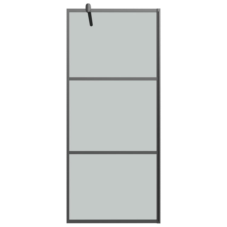 Vidaxl Walk-in Duschwand 80x195 cm dunkler ESG-Glas schwarz
