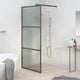 Vidaxl begehete Duschwand 90x195 cm dunkler ESG-Glas schwarz