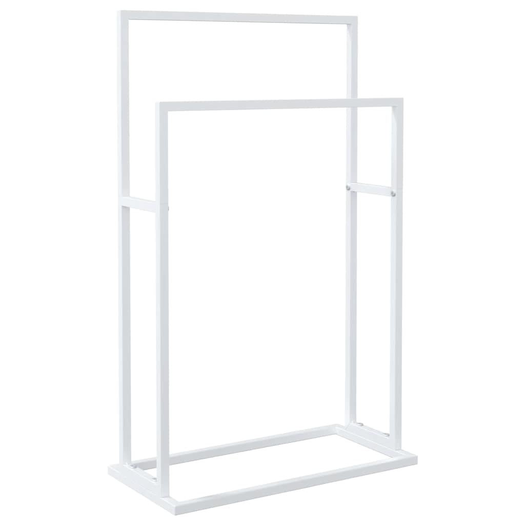 VIDAXL -Handtuchregal 48x24x78,5 cm Eisen weiß abgelöst