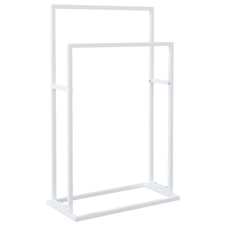 VIDAXL -Handtuchregal 48x24x78,5 cm Eisen weiß abgelöst