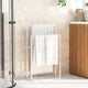 VIDAXL -Handtuchregal 48x24x78,5 cm Eisen weiß abgelöst