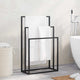 Vidaxl -Handtuchregal 48x24x79 cm Eisen schwarz abgelöst