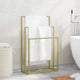 VIDAXL -Handtuchregal 48x24x79 cm Eisen Gold gefärbt