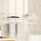 Vidaxl -Handtuchregal 95x25x22 cm Eisenweiß