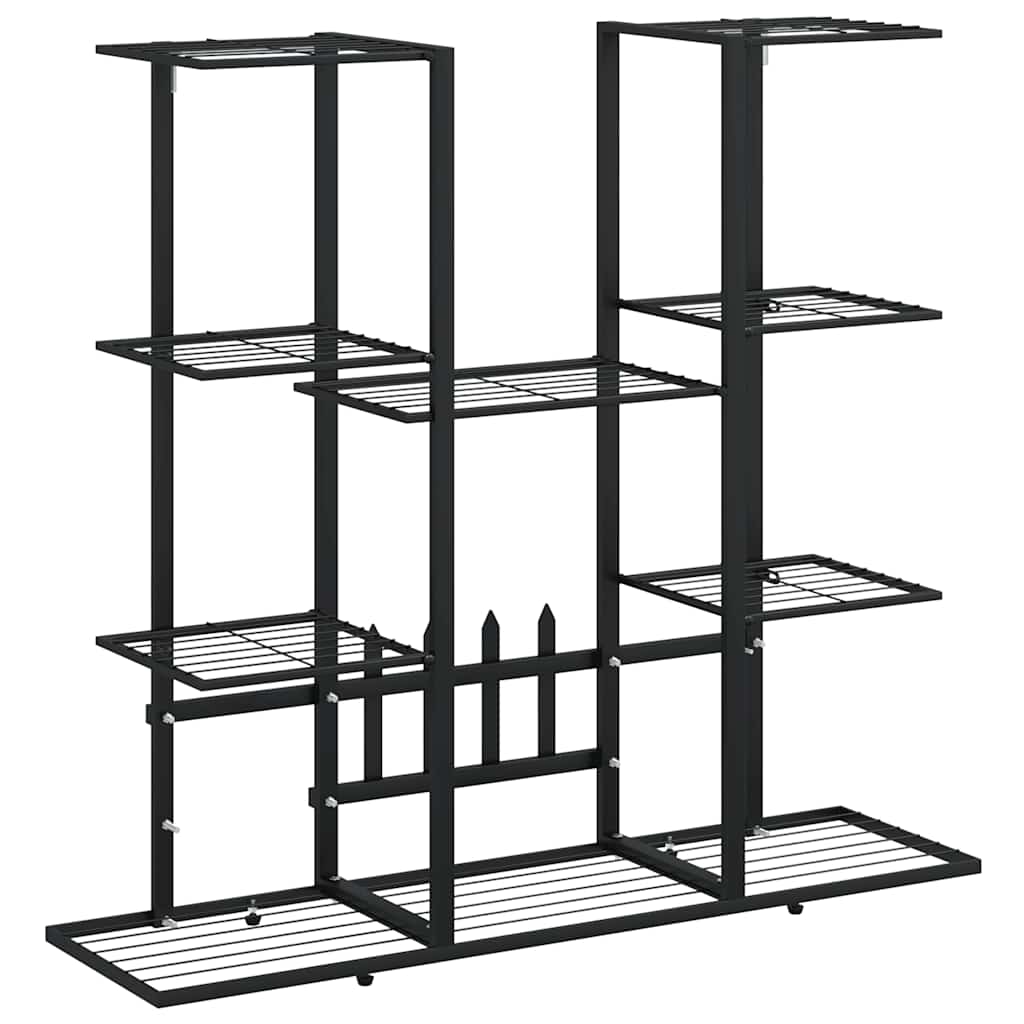 Vidaxl Blumenstandard 94.5x25x89 cm Eisenschwarz