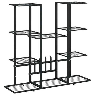 Vidaxl Blumenstandard 94.5x25x89 cm Eisenschwarz
