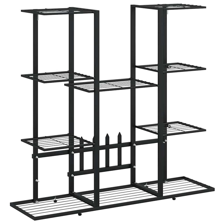 Vidaxl Blumenstandard 94.5x25x89 cm Eisenschwarz
