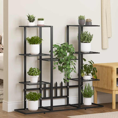 Vidaxl Blumenstandard 94.5x25x89 cm Eisenschwarz