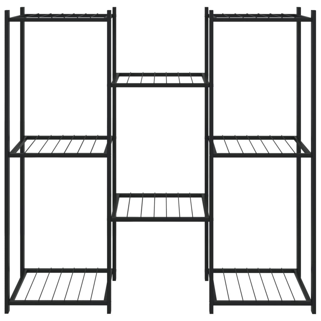 Vidaxl Blumenstandard 83x25x80 cm Eisenschwarz