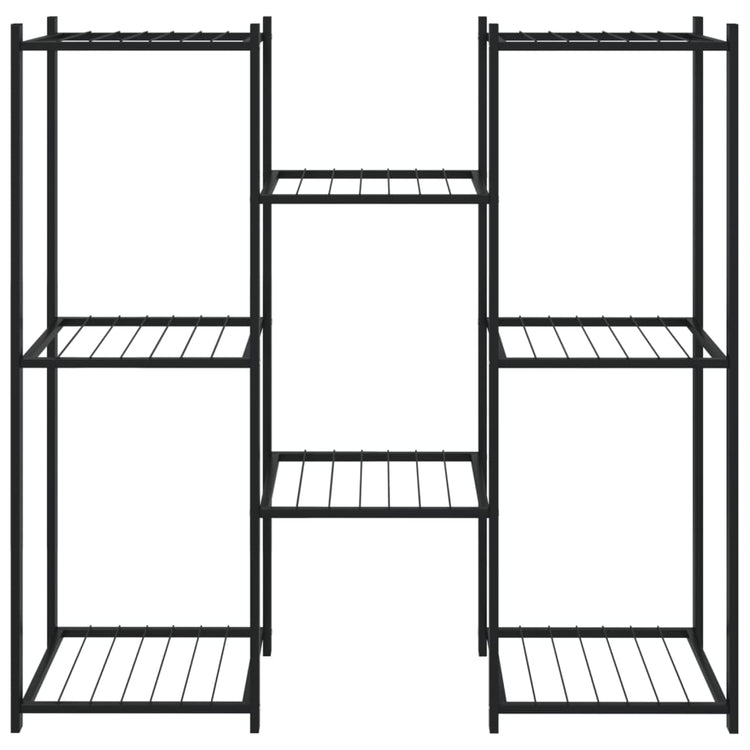 Vidaxl Blumenstandard 83x25x80 cm Eisenschwarz