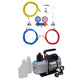 Vidaxl Vakuumpumpe 50 l min mit einem doppelten Manometern Set