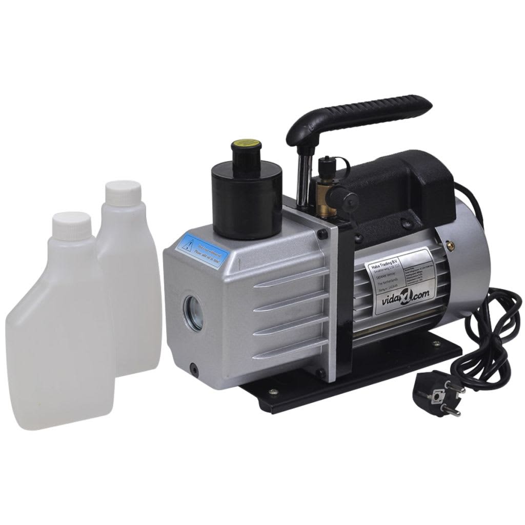 Vidaxl Vakuumpumpe 50 l min mit einem doppelten Manometern Set