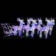 Vidaxl Weihnachtsdekorationen Rentier und Ärmel 320 LEDs Acryl
