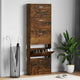 VIDAXL -Schuhschrank 59x17x169 cm Propertiertes Holzgeräuchchen -Eiche gefärbt