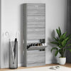 VIDAXL -Schuhschrank 59x17x169 cm Eigenschaften Holzgrau Sonoma Eiche Farbe