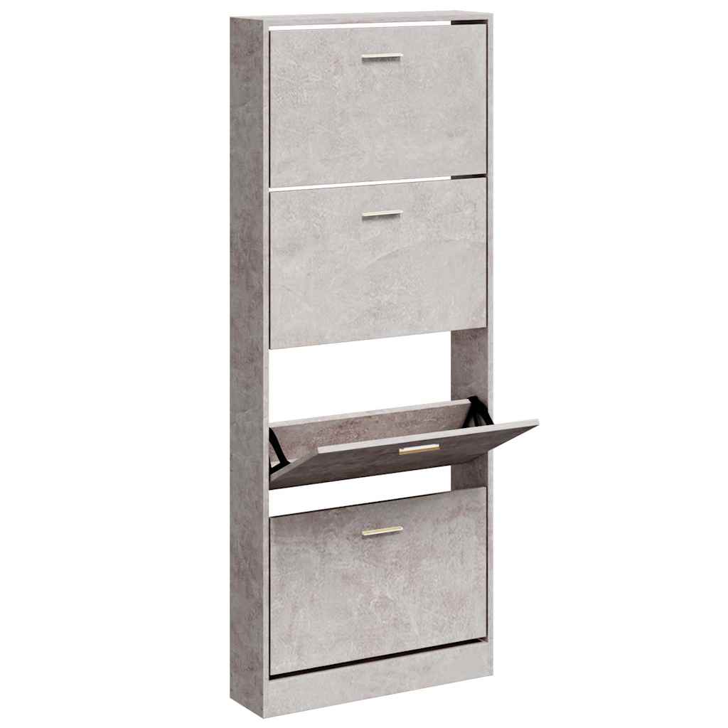 Vidaxl Schuhschrank 59x17x150 cm verarbeiteter Holzbetonpreis