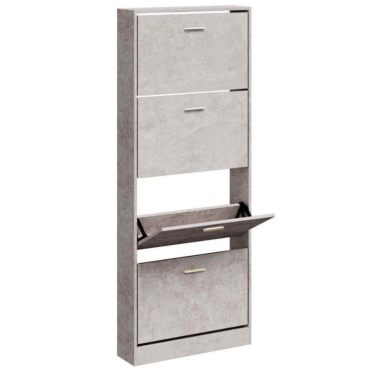 Vidaxl Schuhschrank 59x17x150 cm verarbeiteter Holzbetonpreis