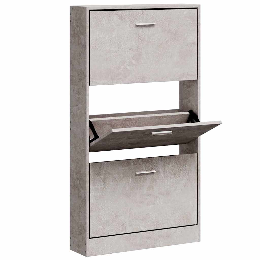 Vidaxl Schuhschrank 59x17x108 cm verarbeiteter Holzbetonpreis
