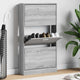 Vidaxl Schuhschrank 59x17x108 cm verarbeitetes Holzgrau Sonoma