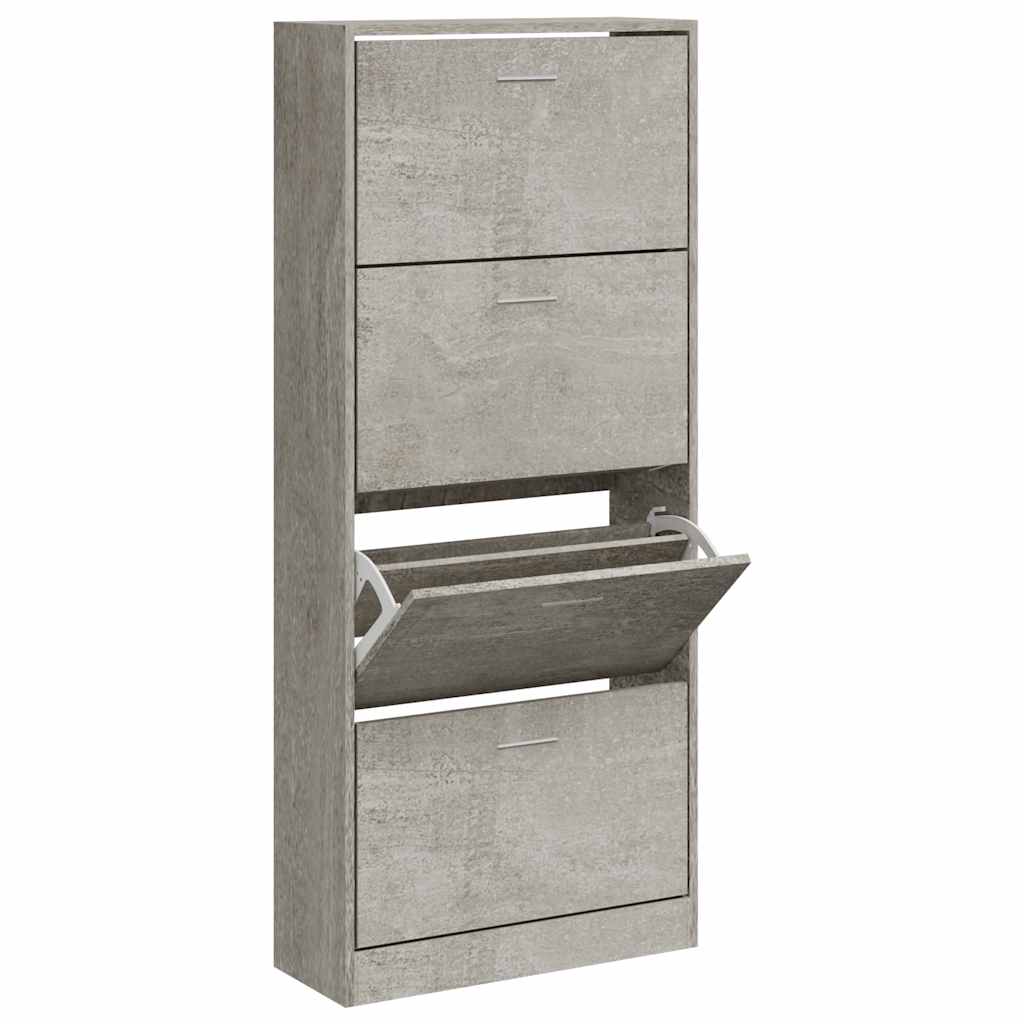 Vidaxl Schuhschrank 63x24x147 cm verarbeiteter Holzbetonpreis