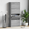 VIDAXL -Schuhschrank 63x24x147 cm Propertiertes Holzgrau Sonoma