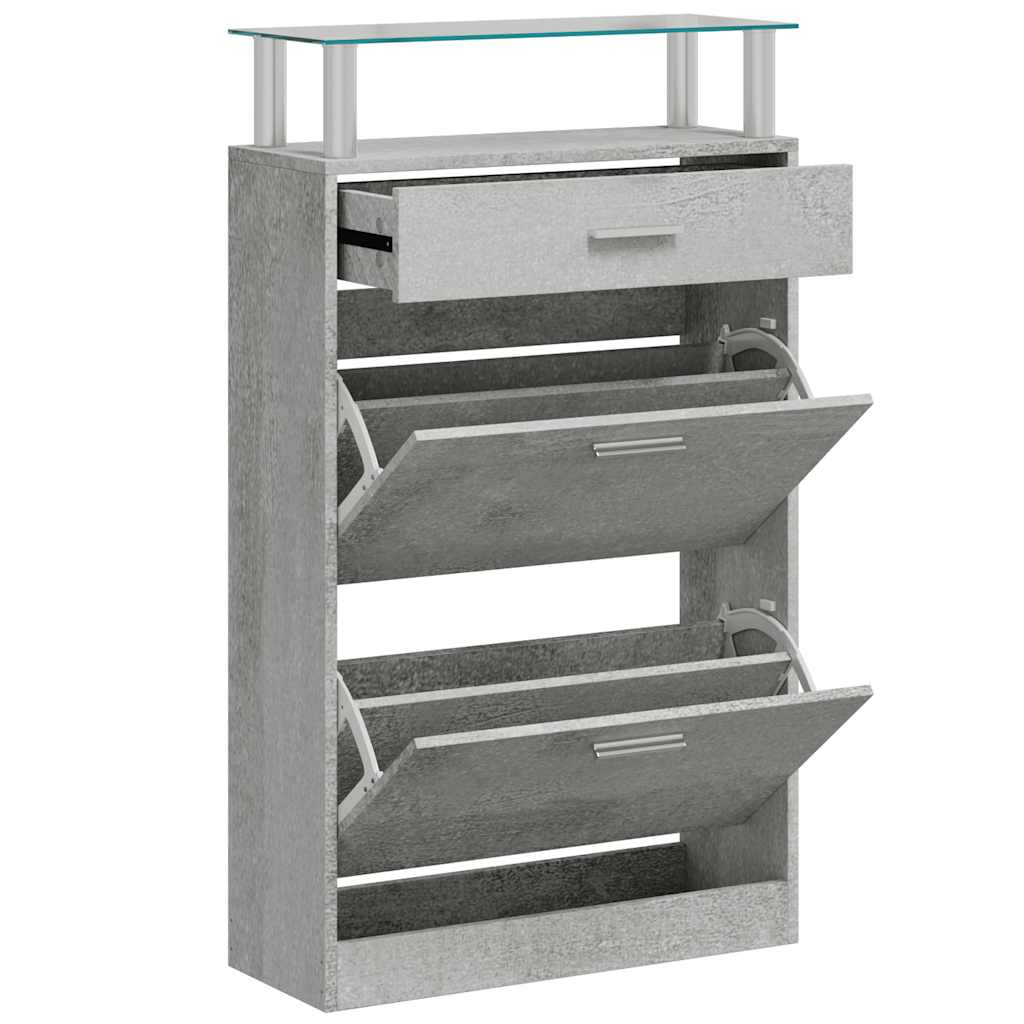 Vidaxl Schuhschrank 63x24x104 cm verarbeiteter Holzbetonpreis