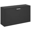 Vidaxl Schuhsofa 80x24x45 cm verarbeitetes Holz schwarz