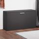 Vidaxl Schuhsofa 80x24x45 cm verarbeitetes Holz schwarz