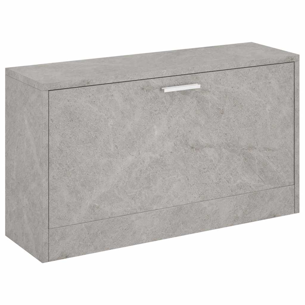 Vidaxl Schuhe Bank 80x24x45 cm verarbeiteter Holzbetongrijs