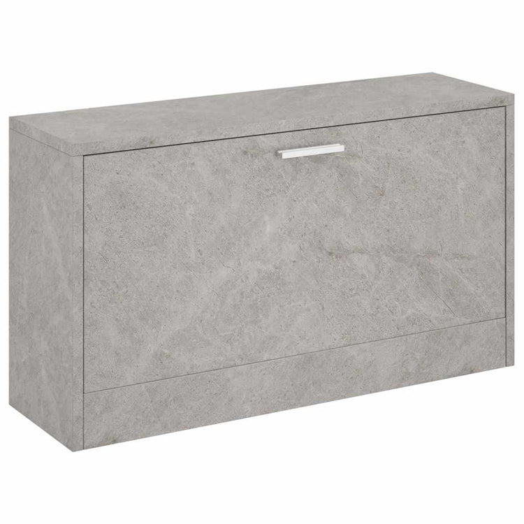 Vidaxl Schuhe Bank 80x24x45 cm verarbeiteter Holzbetongrijs