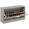 Vidaxl Schuhe Bank 80x24x45 cm verarbeiteter Holzbetongrijs