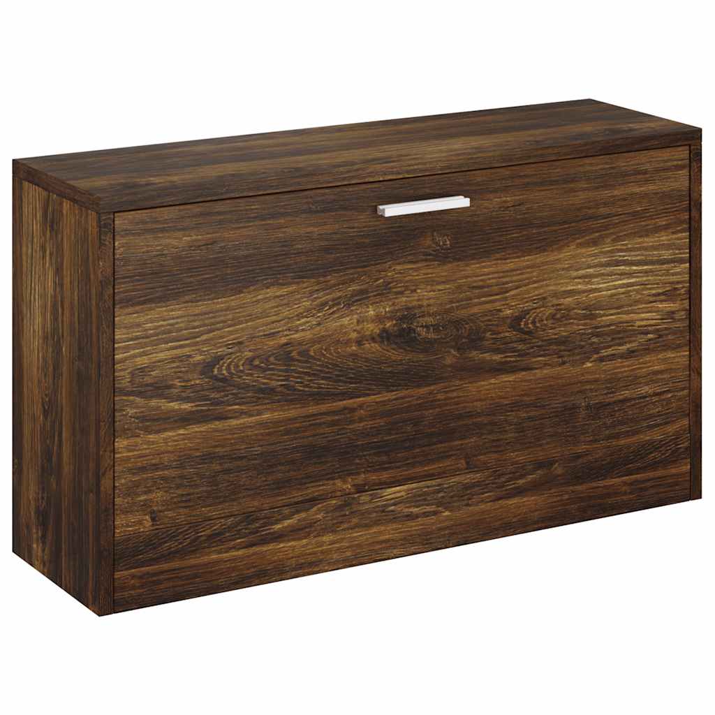 Vidaxl Schuhsofa 80x24x45 cm verarbeiteter Holzgeräuchchen -Eiche