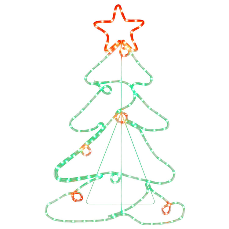 VIDAXL Weihnachtsfigurbaum mit 144 LEDs 88x56 cm