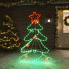 VIDAXL Weihnachtsfigurbaum mit 144 LEDs 88x56 cm