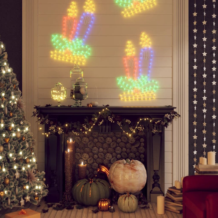 Vidaxl Weihnachten Figur Kerzen mit 144 LEDs 70x42 cm