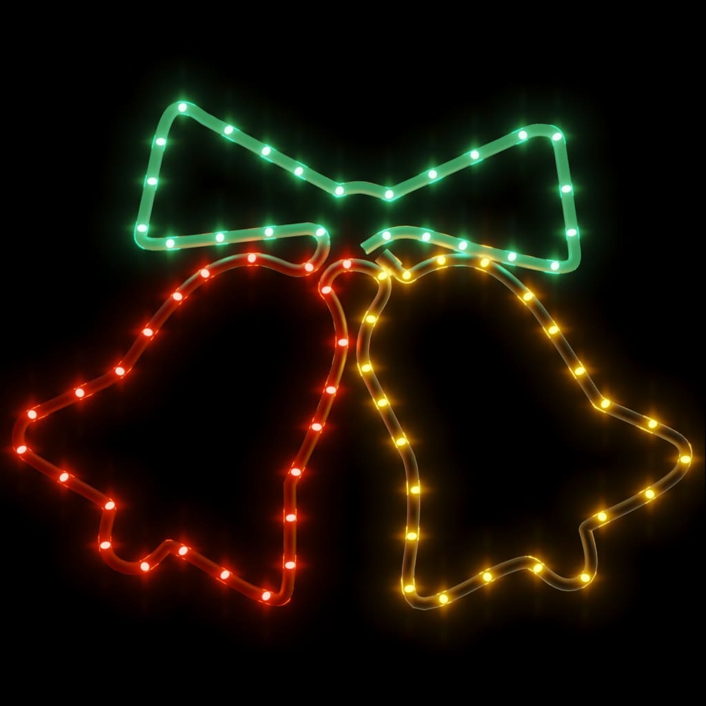 VIDAXL Weihnachten Figurenuhren mit 72 LEDs 50x56 cm