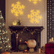 Vidaxx Weihnachtsfigur Schneeflocke mit 144 warmweißen LEDs 59x59 cm
