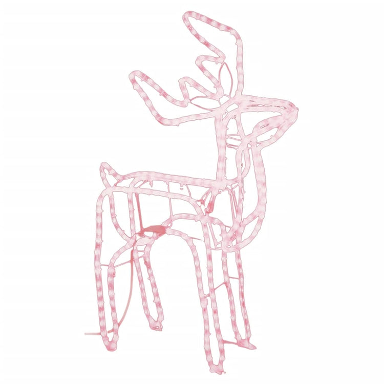 Vidaxl Weihnachten Figur rendier warmes Weiß 76x42x87 cm