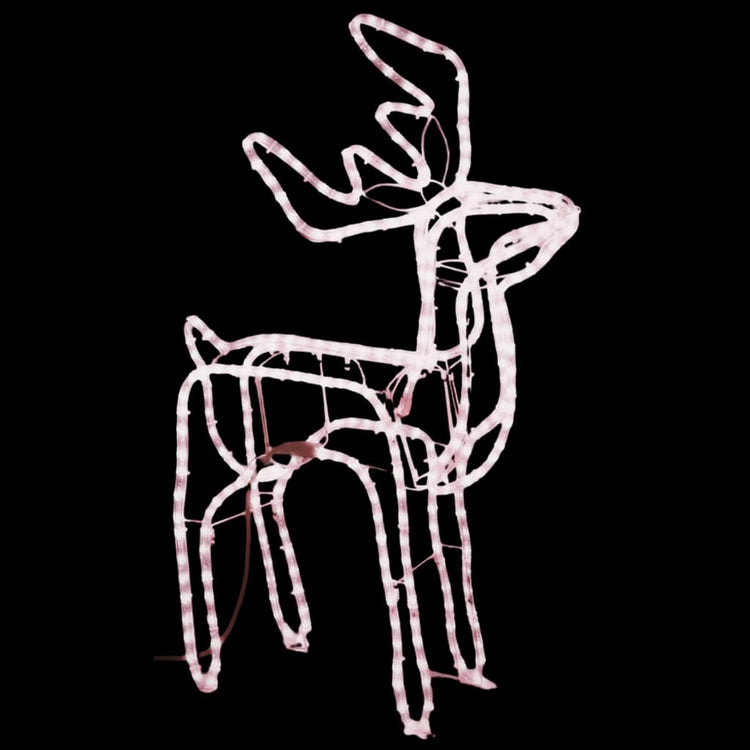 Vidaxl Weihnachten Figur rendier warmes Weiß 76x42x87 cm