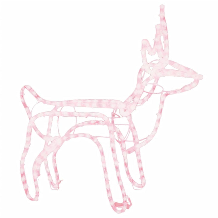 Vidaxl Weihnachten Figur Rentier warmes Weiß 60x30x60 cm